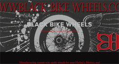 Desktop Screenshot of blackbikewheels.com